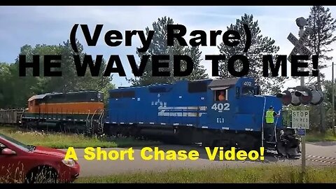 The RARE Wave While Flagging A Rural Railroad Crossing? It Happened! #trains | Jason Asselin
