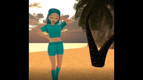 Anime Dancer! Sunset Beach! [Custom Model!] [Sapphirina!]