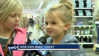 Do kids know how to make Thanksgiving turkey?