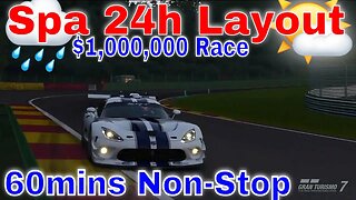 Gran Turismo 7: Spa 24h Layout-World Touring Car 800; $1,000,000 Race