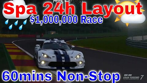 Gran Turismo 7: Spa 24h Layout-World Touring Car 800; $1,000,000 Race