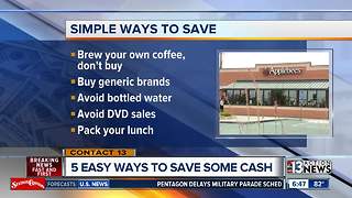 5 easy ways to save some cash