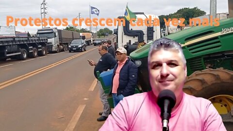 MOVIMENTO DOS CAMINHONEIROS CRESCEM EM TODO BRASIL