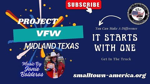 Helping Veterans And Building A Community - Project VFW Midland Texas It Starts With One