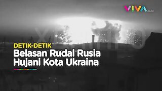Ledakan Rudal Jelajah Rusia Porak-porandakan Kota Ukraina