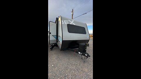 Small travel trailer with a slide out