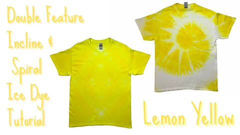 Tie-Dye Patterns: Lemon Yellow Double Feature