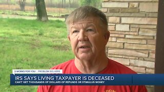 Okla. man says IRS thinks he's dead, won't give him stimulus