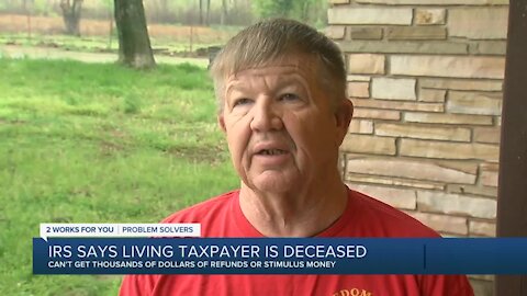 Okla. man says IRS thinks he's dead, won't give him stimulus