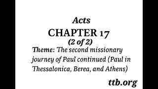 Acts Chapter 17 (Bible Study) (2 of 2)