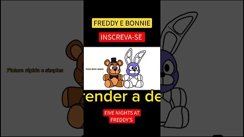 COMO DESENHAR FREDDY E BONNIE KAWAII FNAF #freddyfazbear #bonnie #fnaf