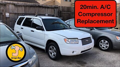 How To Remove A/c Compressor On Subaru Forester