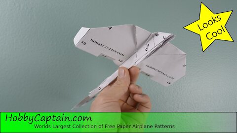 Paper Plane Folding Instructions - Stingray - Looks Cool