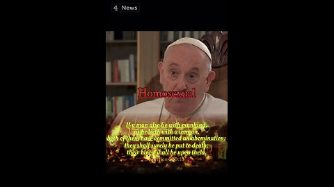 Dark Reality of HOMOSEXUALITY! MUST SEE! The POPE on pride?! #Jesus #Pride #LGBT