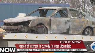 Body found in burned car