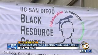 Hate group members reportedly harassing UC San Diego classrooms
