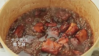 Sweet bone meat cooking with white rice very delicious Chinese recipe 🥘 dampifoods 23