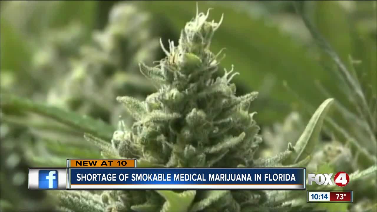 Shortage of smokable medical marijuana in Florida