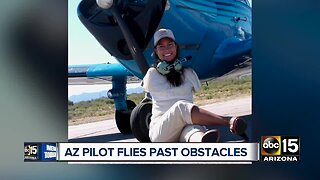 Arizona woman becomes first licensed pilot without arms