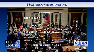 Ukrainian Flags Fly In House Chamber As Democrats Celebrate Spending $60.8 Billion In Ukraine Aid