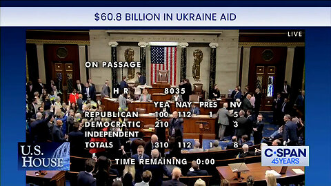 Ukrainian Flags Fly In House Chamber As Democrats Celebrate Spending $60.8 Billion In Ukraine Aid