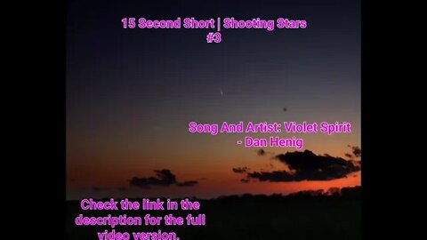 15 Second Short | Shooting Stars | Meditation Music #shootingstars #music #3 @Meditation Channel