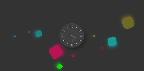 Glass Morphism and Clock Animations | HTML & CSS and JavaScript