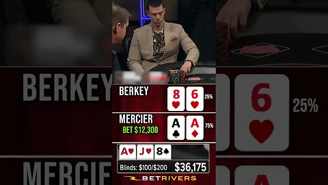 Pocket ACES at RISK vs. Flush Draw for $197,000