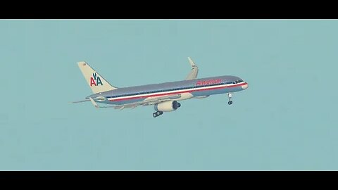 American Airlines Boeing 757 Aborted landing and crosswind approach