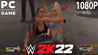 WWE 2K22 | RONDA ROUSEY V PAIGE VANZANT! | Requested Backstage Brawl [60 FPS PC]