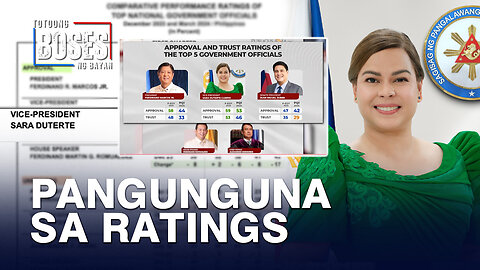 VP Sara Duterte, nangunguna sa may pinakamataas na ratings