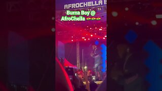 Burna Boy - Tonight @AfroChella Ghana 🇬🇭 | #Shorts