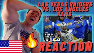 IRISH MAN REACTIONS TO Las Vegas Raiders vs. Los Angeles Rams | 2022 Week 14 Game Highlights