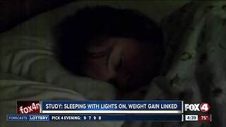 Study: Sleeping with lights on, weight gain are linked