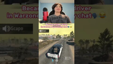 Became An Uber Driver🚗In Warzone 2 Proximity Chat🗣️😂 | #shorts #warzone #funny