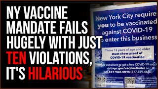 NY Vax Mandate For Restaurant FAILS Epically And It's HILARIOUS