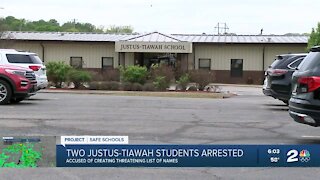 2 Justus-Tiawah junior high students arrested for creating threatening list of names