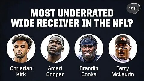NFLs Most underrated WRs #underrated #widereceivers #debate