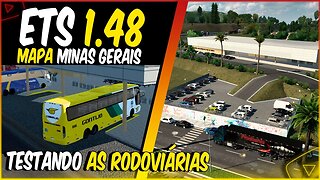 ETS2 1.48 MAPA MINAS GERAIS TESTANDO A NOVA RODOVIÁRIA DE PARÁ DE MINAS