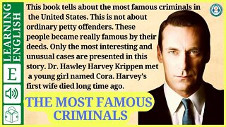 learn English through story level 3 🍁 the most famous criminals | WooEnglish