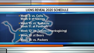 Lions reveal 2020 schedule