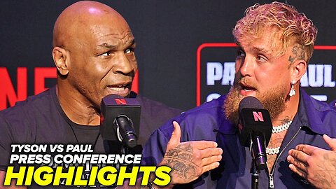 Mike Tyson vs Jake Paul Press Conference HIGHLIGHTS & Face Off