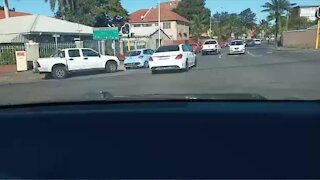 People queuing for petrol in Durban