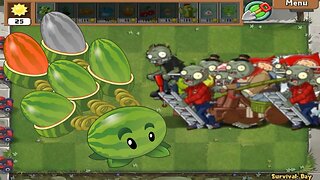 Plants vs Zombies Hack - Giant Melon-pult vs All Zombies | MrongerPvZ