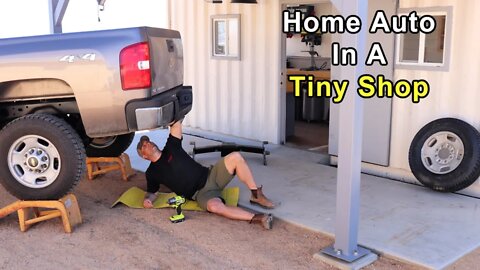 Home Auto in a Tiny Shop - Tow Hitch Install ( 2013 Chevy Silverado )