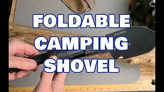 Pretty versatile folding camping shovel, trench tool, digger