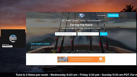 World Wide Fishing Guide Live Stream Sunday 11:30 am PDT.