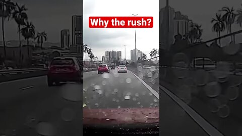 It makes you wonder why the rush in life and getting yourself in this accident (DashCam)