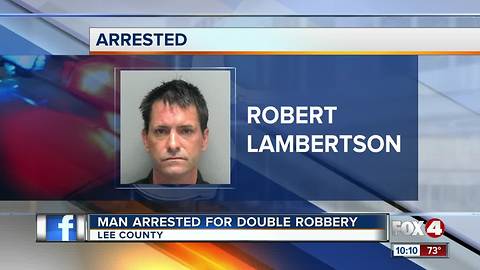 Man Arrested for Double Robbery