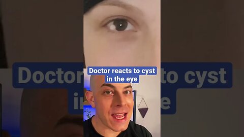 Doctor reacts to crazy cyst in the eye! #eyecyst #cyst #dermreacts